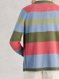 Lulu Crewneck Stripe Cardigan