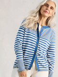 Lulu Crewneck Stripe Cardigan