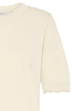 Mobbe Scallop Trim Top