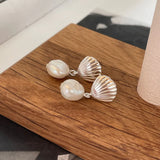 Shell Droplet Earrings