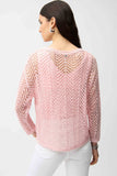 Sequins Yarn Open Mesh Top