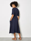 Pleated Shirt Dress