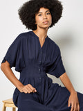 Pleated Shirt Dress