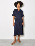 Pleated Shirt Dress