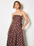Polka Dot Bow Back Jumpsuit