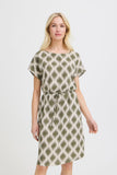Printed Oneck Dress