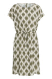 Printed Oneck Dress