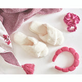 Plush Criss-Cross Slipper