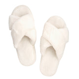 Plush Criss-Cross Slipper