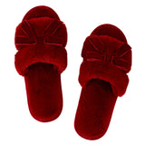 Plush Bow Slipper