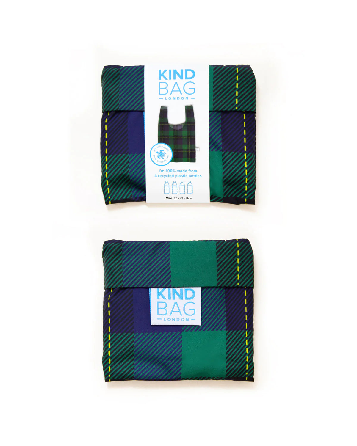 Mini Kind Reusable Bag-Tartan
