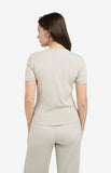 Ribbed T-shirt With Neckline Detail