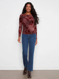 Ruched Boat Neck Top