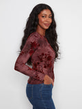 Ruched Boat Neck Top