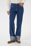 Ranja Straight Leg Cuffed Jean