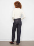 Straight Leg Jeans With Scalloped Side Seams