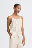 Stripe Linen Vest