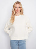 Textured Buttercream Sweatshirt