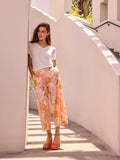 Blooming Linen Cropped Pants