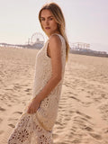 Cotton Crochet Maxi Dress