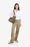 Wide Leg Woven Trousers