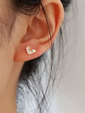 SS Heart CZ Stud