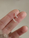 SS Climber CZ Stud Earring