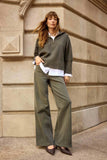 Goldie Classic Wide-Leg Stretch Denim Jeans