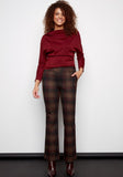 Axel Bedford Plaid Ponte Pant