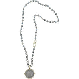 Equestrian Grey Jasper Necklace