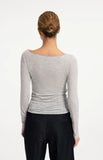 Long Sleeve Boat Neck Top
