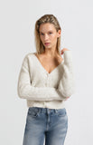 Boucle Wool Blend Soft Cardigan