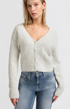 Boucle Wool Blend Soft Cardigan