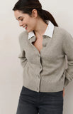 Detachable Collar Cardigan