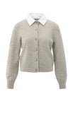 Detachable Collar Cardigan