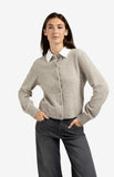 Detachable Collar Cardigan