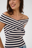 Celeste Cold Shoulder Rib Top