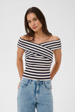 Celeste Cold Shoulder Rib Top