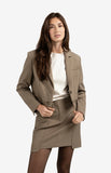 Cropped Blazer With Drawstring