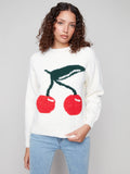Fuzzy Cherry Sweater