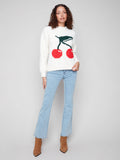 Fuzzy Cherry Sweater