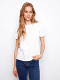 Embroidered Hearts T-Shirt