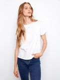 Embroidered Hearts T-Shirt