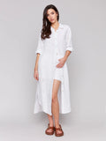 Eyelet Embroidery Duster Dress