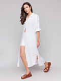 Eyelet Embroidery Duster Dress