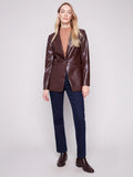 Butter Faux leather Blazer