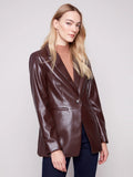 Butter Faux leather Blazer
