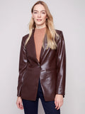 Butter Faux leather Blazer