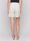 Linen Blend Button Shorts