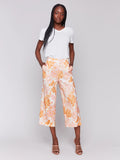 Blooming Linen Cropped Pants